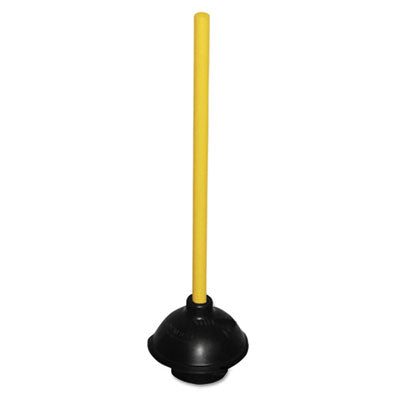 Impact® Professional Plunger, Black Rubber/Wood Handle