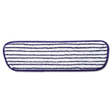 Rubbermaid Blue and White Striped Floor Finish Mop Pad 18"