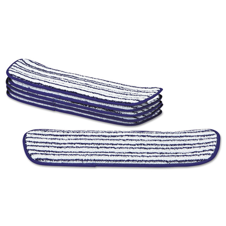 Rubbermaid Blue and White Striped Floor Finish Mop Pad 18"