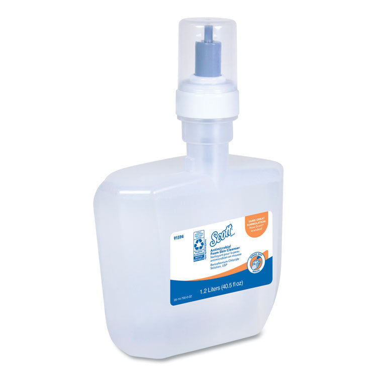 Scott® Antibacterial Foaming Hand Soap Refill - Fresh Scent, 1.2 liters/bottle, 2 bottles/case