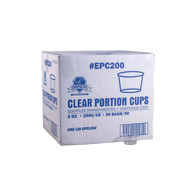 Empress Plastic Portion Cup 2oz Clear