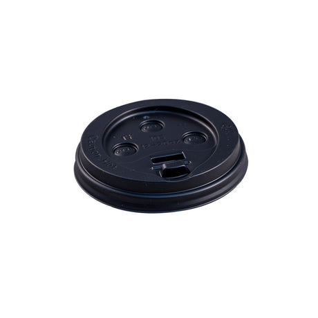 Empress Dome Lid for 10-20oz Paper Hot Cups - Black, 90 mm Rim