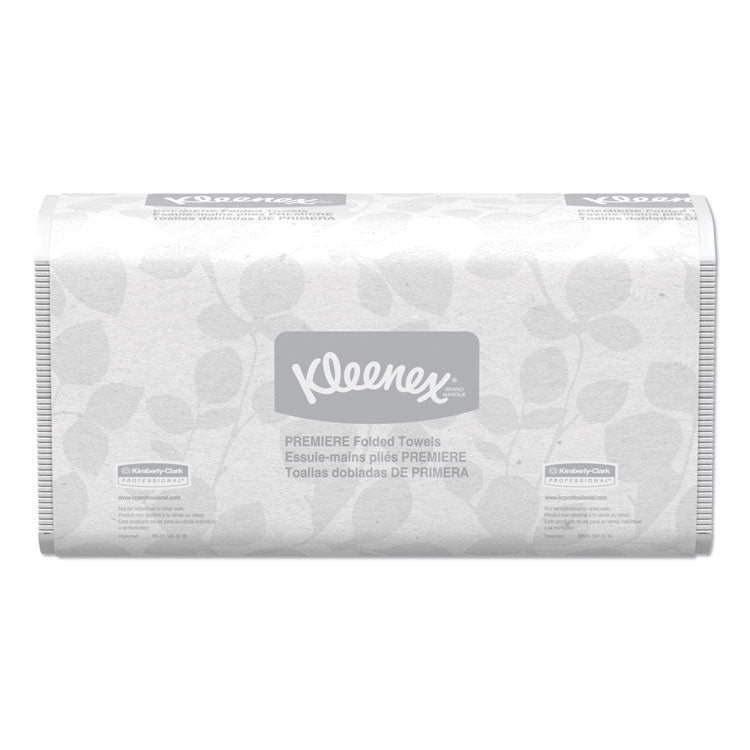 Kleenex® Premiere Folded Towels, White, 120 Towels Per Pack, 25 Packs Per Carton