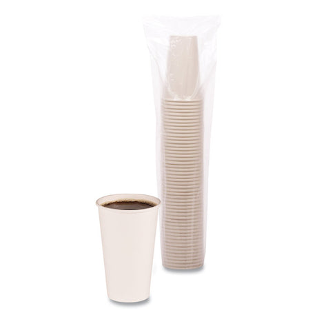 Boardwalk® Paper Hot Cups, 16 oz, White