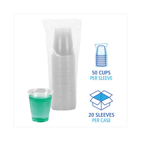 Boardwalk® Translucent Plastic Cold Cups, 12 oz