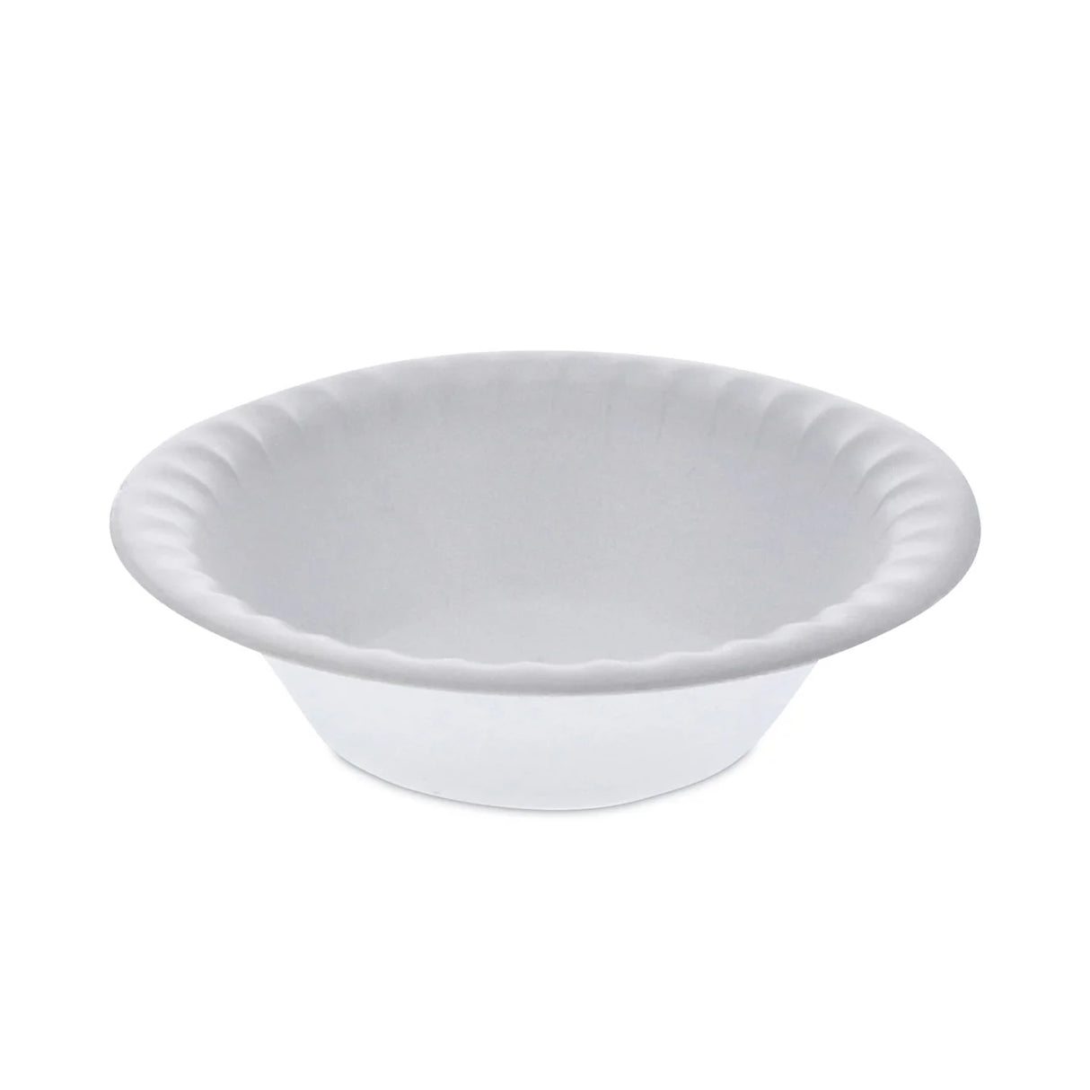 Pactiv Evergreen Unlaminated Foam Dinnerware, 12 oz Bowls, 6” Diameter, White