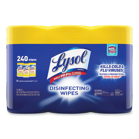 Lysol Disinfecting Wipes, Lemon and Lime Blossom