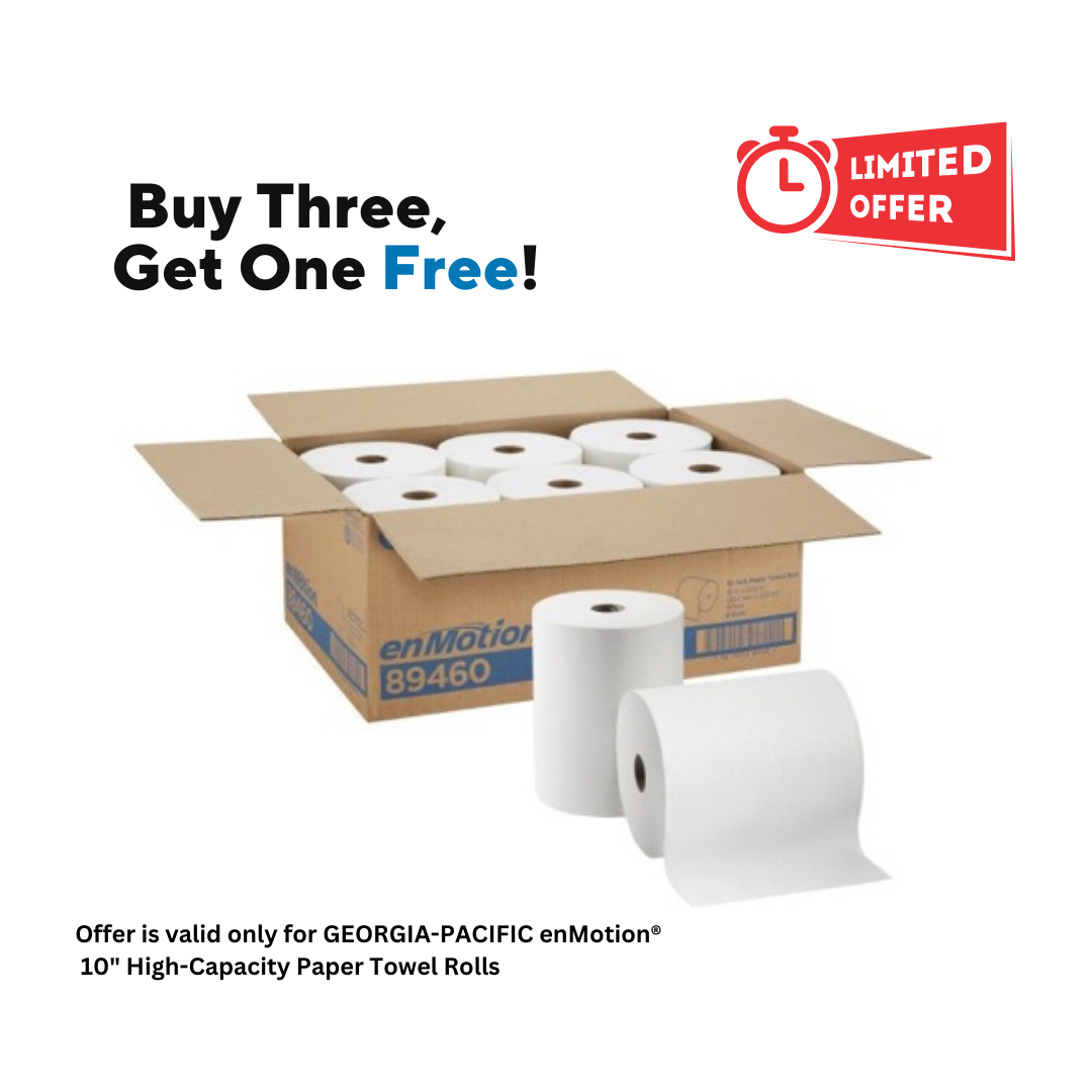 GEORGIA-PACIFIC enMotion® 10" High-Capacity Paper Towel Rolls | White | 6 Rolls per Case