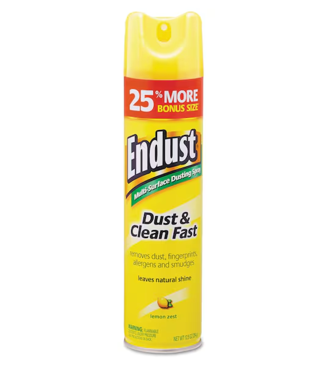 Endust® Multi-Surface Dusting and Cleaning Spray - Lemon Zest, 12.5 oz Aerosol