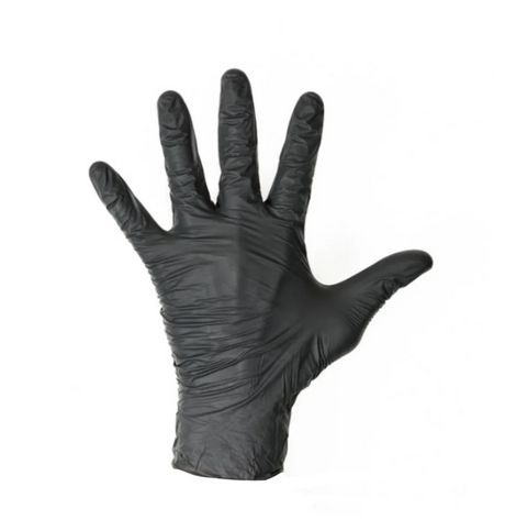 Black Nitrile, Powder Free Exam Gloves, 5.5 mil