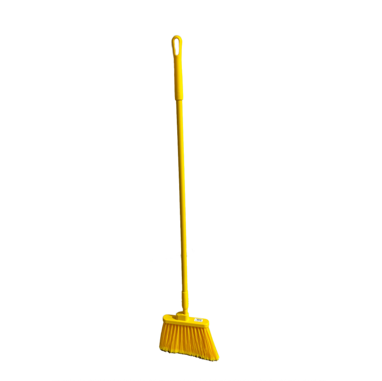 Angled Head Broom with Flagged Bristles – 12 | Yellow