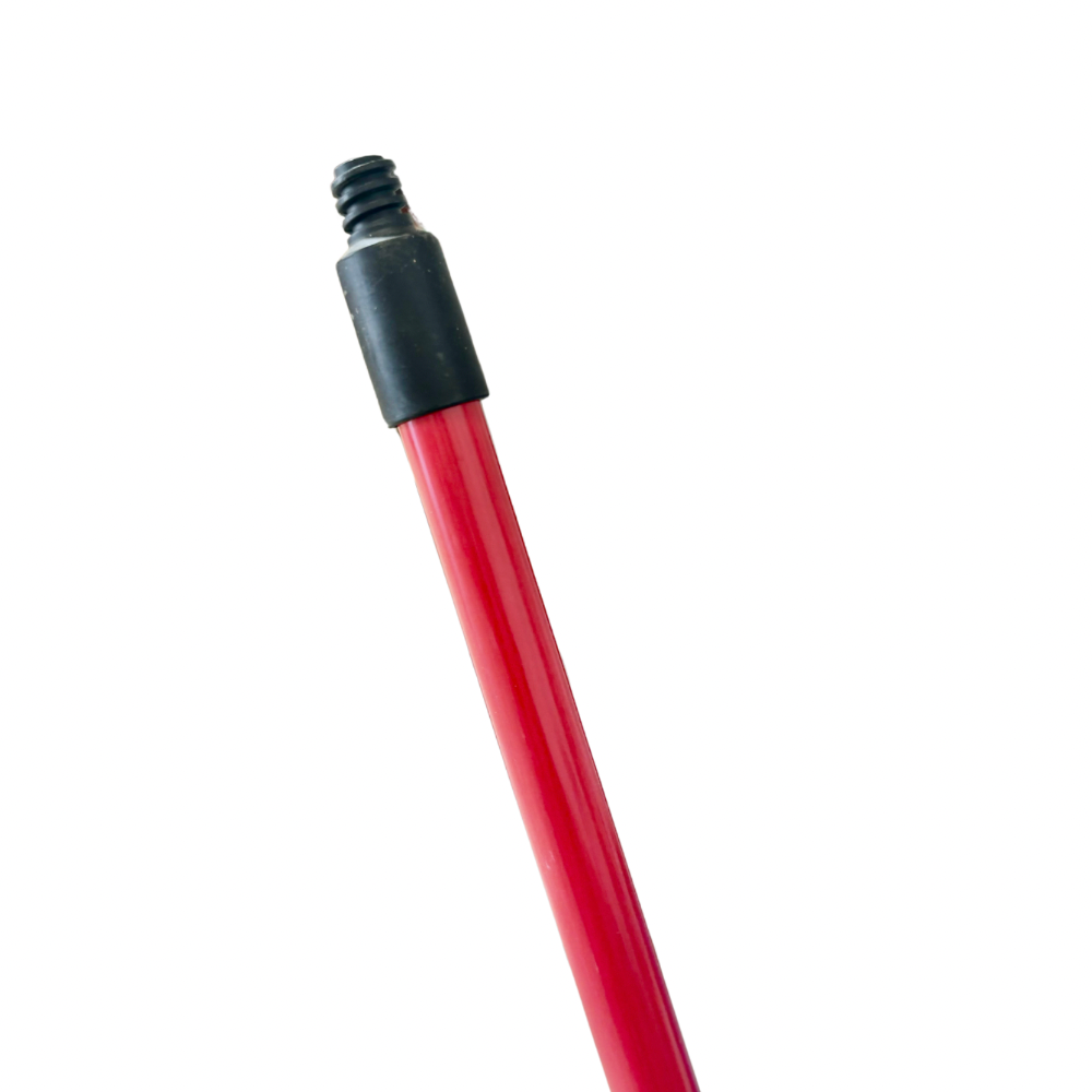 Fiberglass Handle With Threaded Plastic Tip | Red