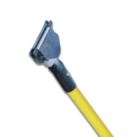 Clip-on Dust Mop Fiberglass Handles | 5' Diameter | Yellow