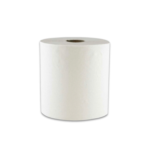 Marcal® Embossed White Roll Towels | 100% Recycled | 12 Rolls/Case | 600ft./Roll