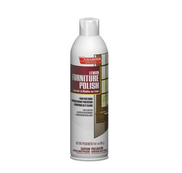 Chase Wood Polish & Cleaner | Lemon Scent | 17 oz Aerosol Spray | 12 Cans A Case