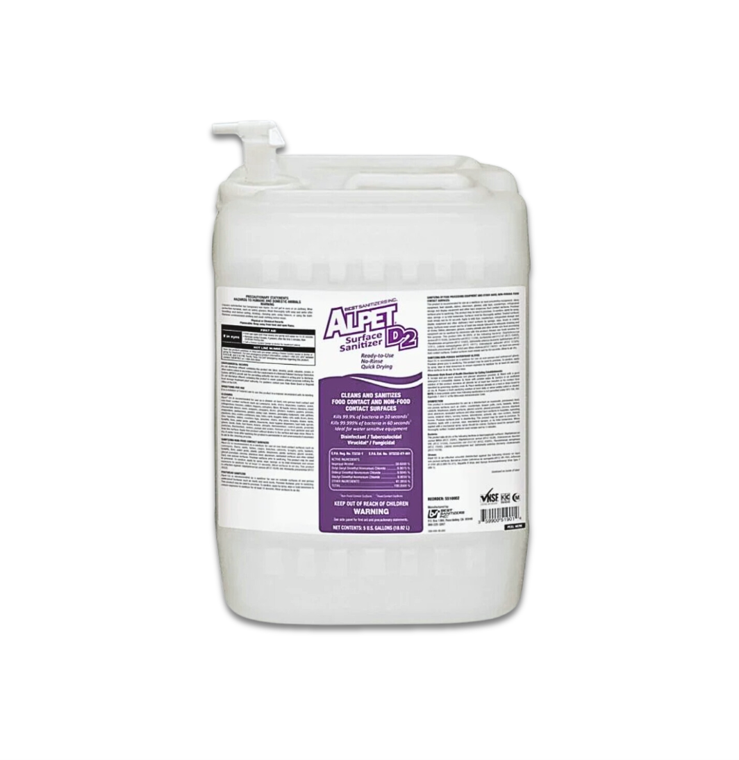 Alpet D2 Surface Sanitizer - 5 Gallon Pail | Special Order