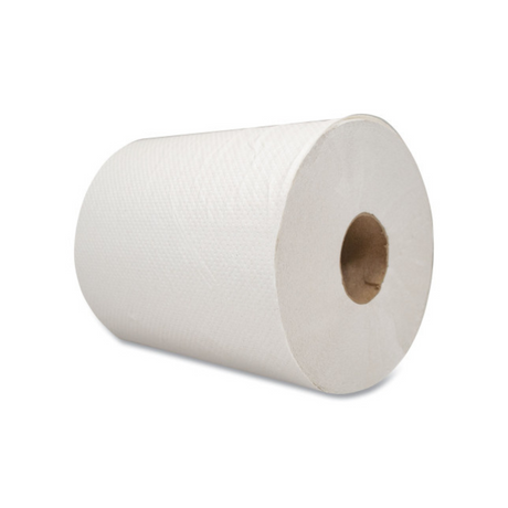 White Roll Towel 8 x 600 12/cs